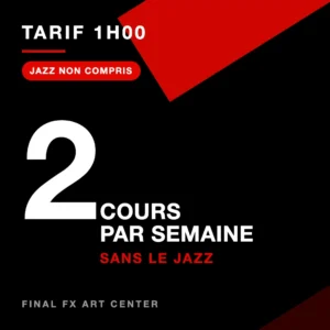 Trimestre 1 — Tarif 1h00 — 2 cours/semaine