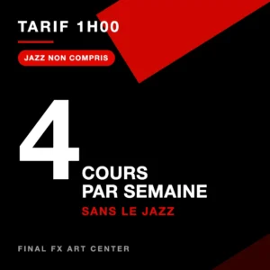 Trimestre 1 — Tarif 1h00 — 4 cours/semaine