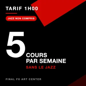 Trimestre 1 — Tarif 1h00 — 5 cours/semaine
