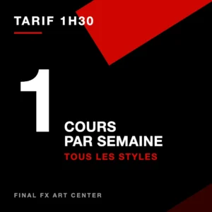 Trimestre 1 — Tarif 1h30 — 1 cours/semaine