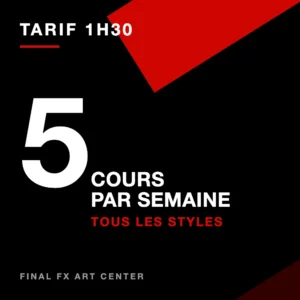 Trimestre 1 — Tarif 1h30 — 5 cours/semaine