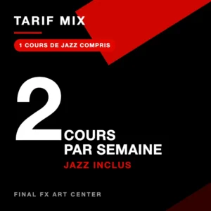 Trimestre 1 — Tarif mix — 2 cours/semaine