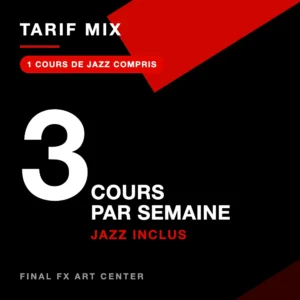 Trimestre 1 — Tarif mix — 3 cours/semaine