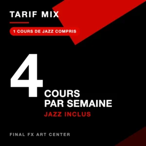 Trimestre 1 — Tarif mix — 4 cours/semaine